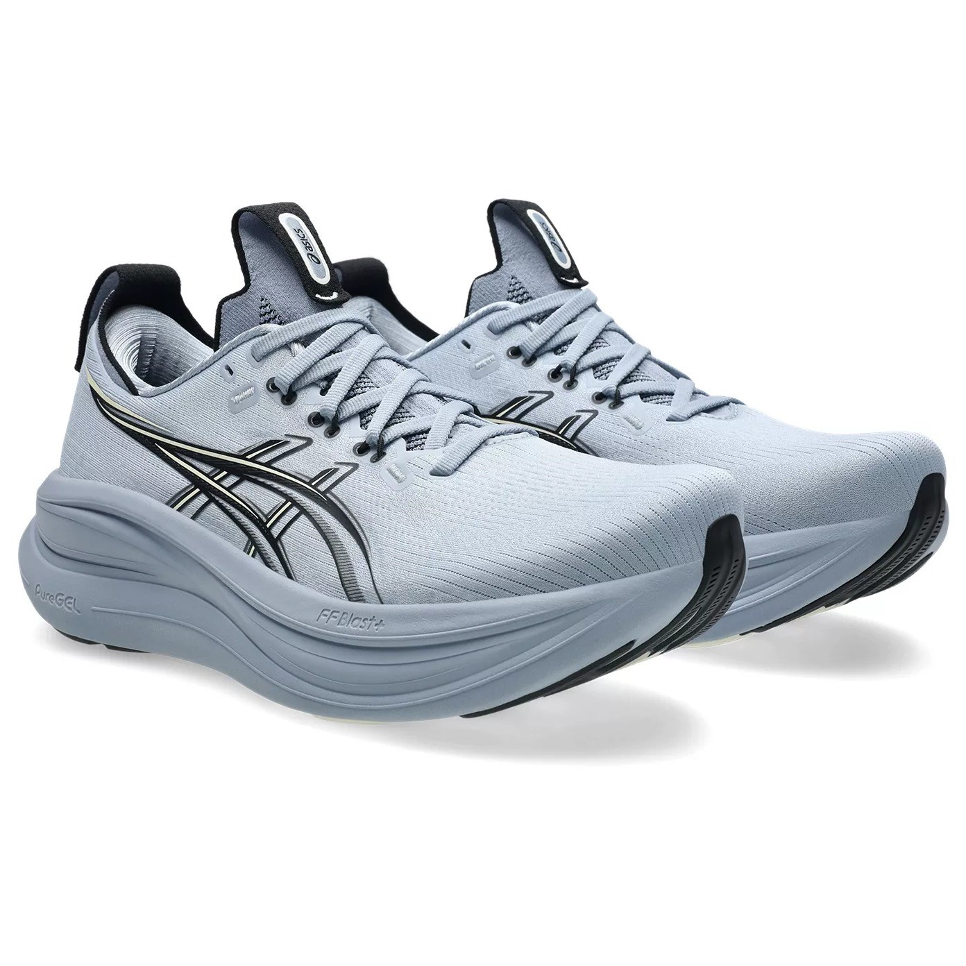 Asics Gel Nimbus 28 - Mens Running Shoes - Grey Blue/Black