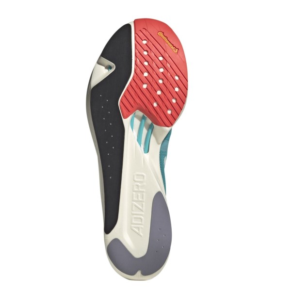 Adidas Adizero Takumi Sen 9 - Unisex Running Shoes - White/Core Black/Lucid Cyan