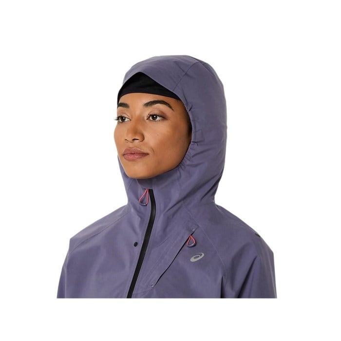 Asics MetaRun Waterproof Womens Running Jacket - Greyish Purple