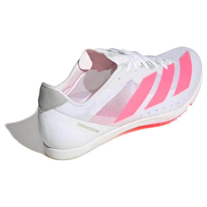 adidas Adizero DistanceStar - Unisex Track and Field Spikes - Cloud White/Solar Turbo/Gold Metallic - image 5