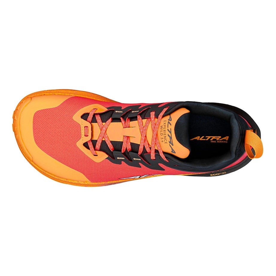 Altra Experience Wild 3+ - Mens Trail Running Shoes - Black/Orange