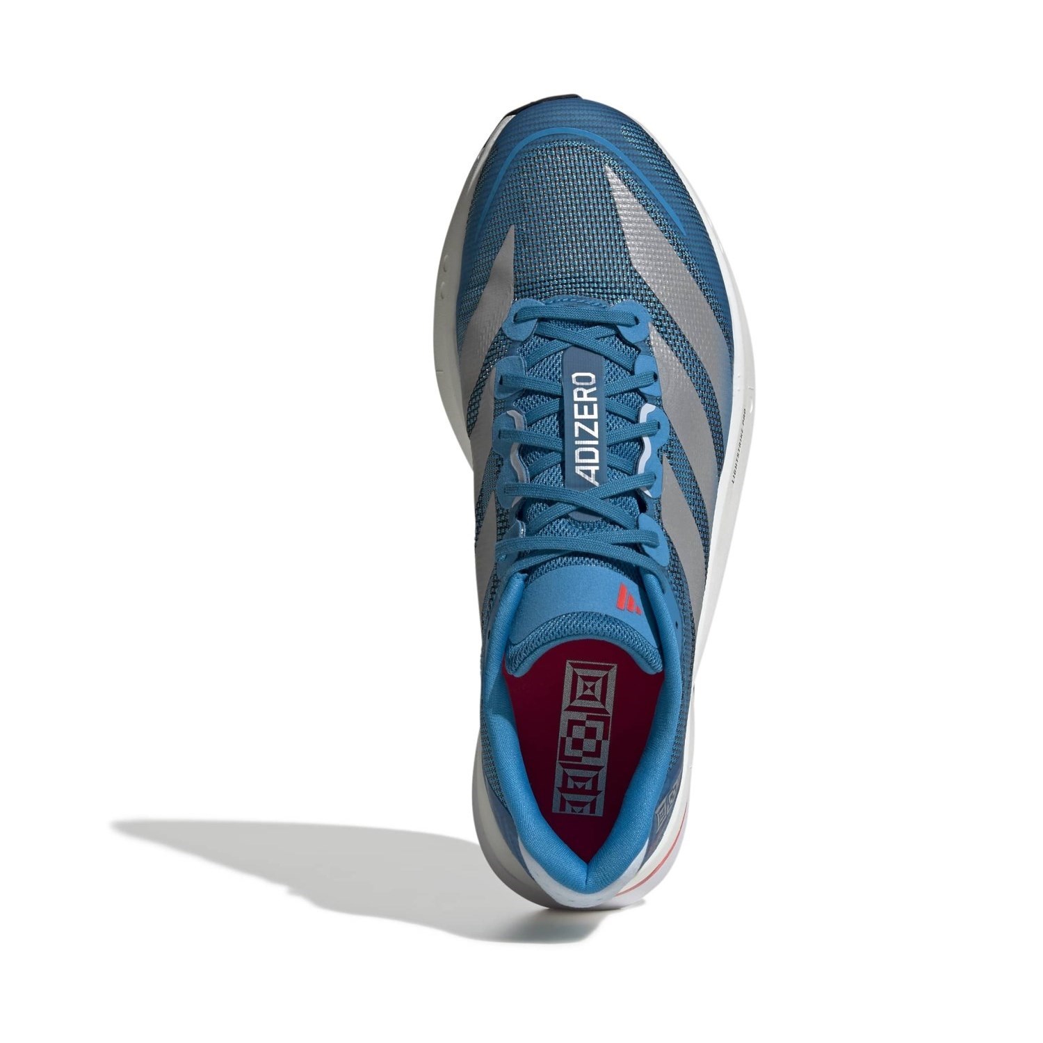 adidas Adizero Boston 13 - Mens Running Shoes - Solar Blue/Silver Metallic/Dark Solar Blue