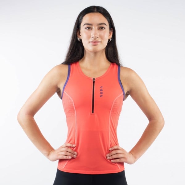 Sub4 Womens Triathlon Singlet - Rose
