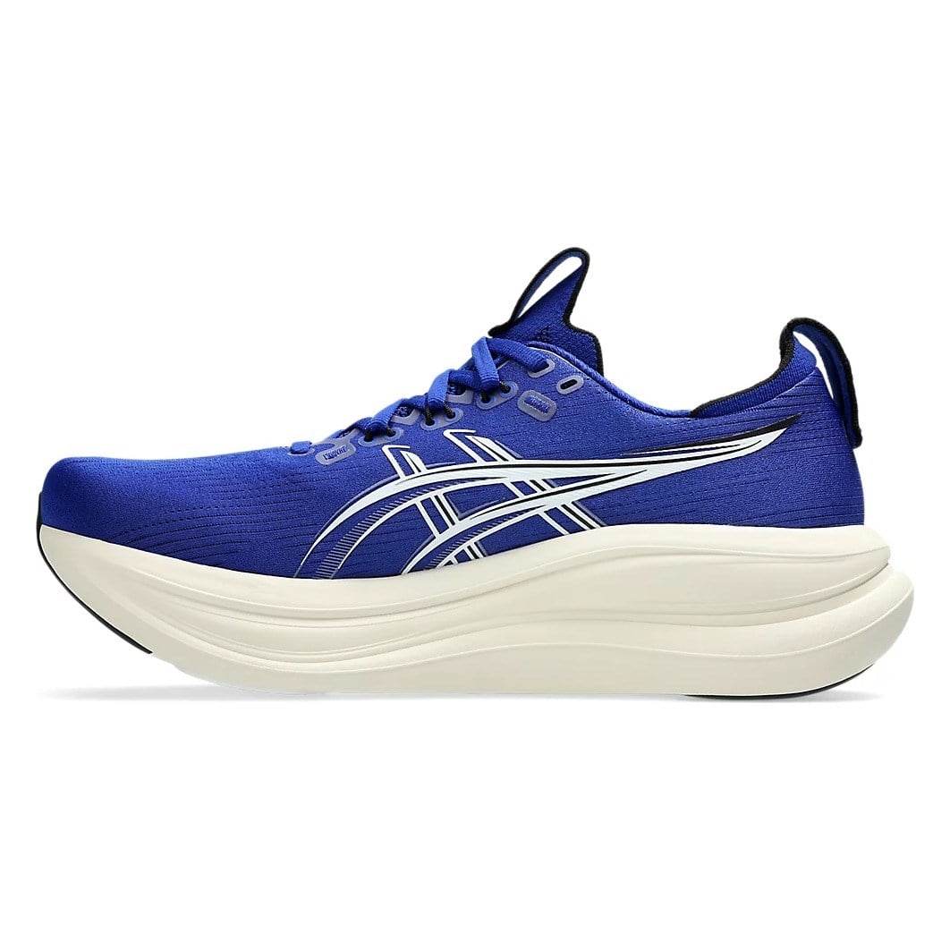 Asics Gel Nimbus 28 - Mens Running Shoes - Prussian Blue/Cream - image 2