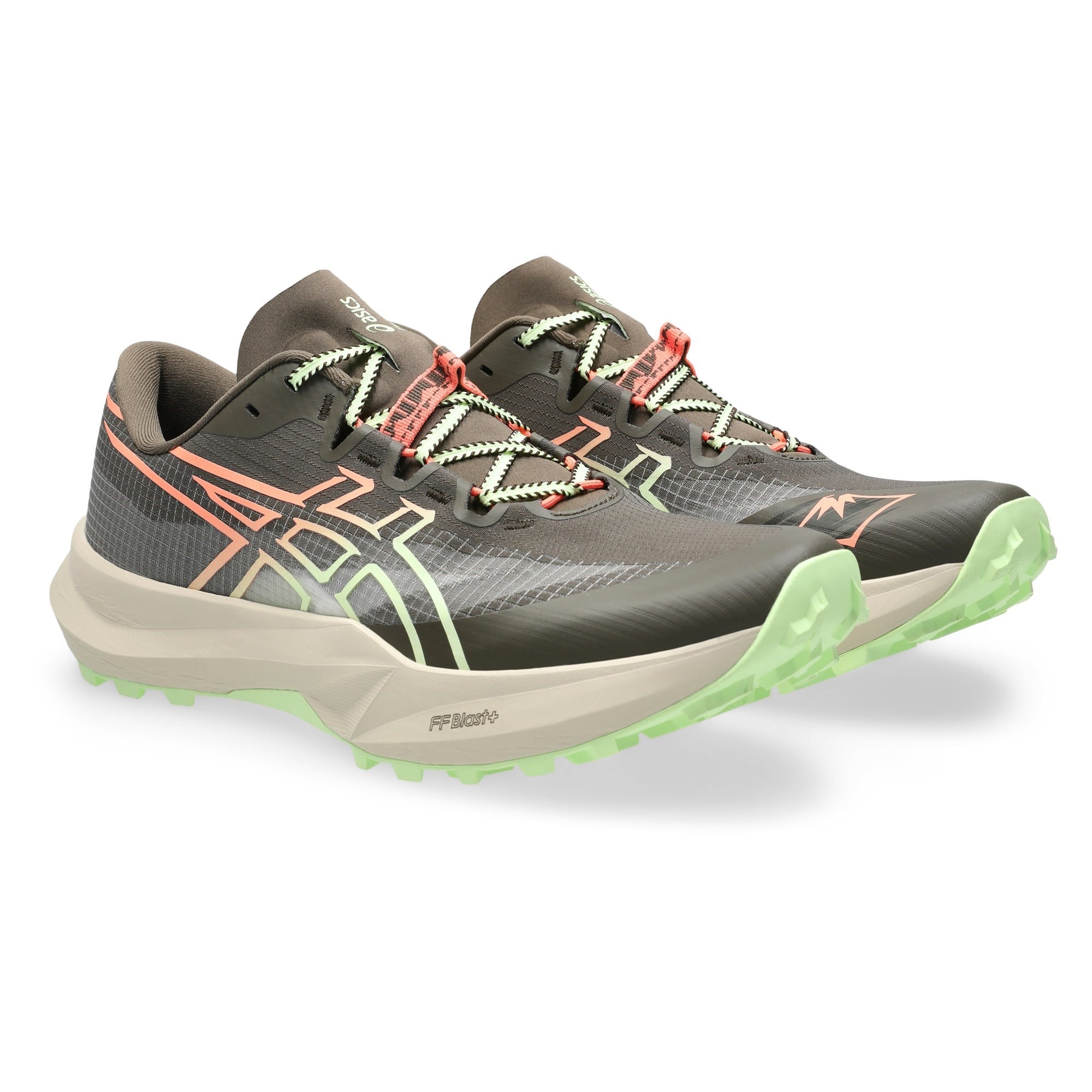 Asics Fuji Lite 7 - Mens Trail Running Shoes - Kuriiro Brown/Illuminate Yellow - image 2