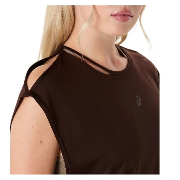 Asics Nagino Flex Short Sleeve Top - Womens - Coffee