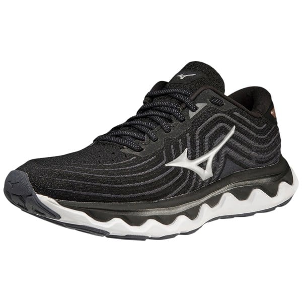 Mizuno Wave Horizon 6 - Womens Running Shoes - Black/Silver/Rose Copper