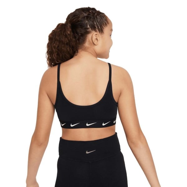 Nike One Dri-Fit Kids Girls Sports Bra - Black/White