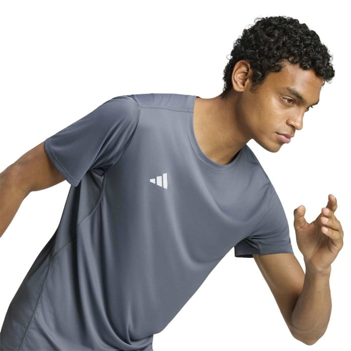 adidas Adizero Essentials Mens Running T-Shirt - Onix - image 4