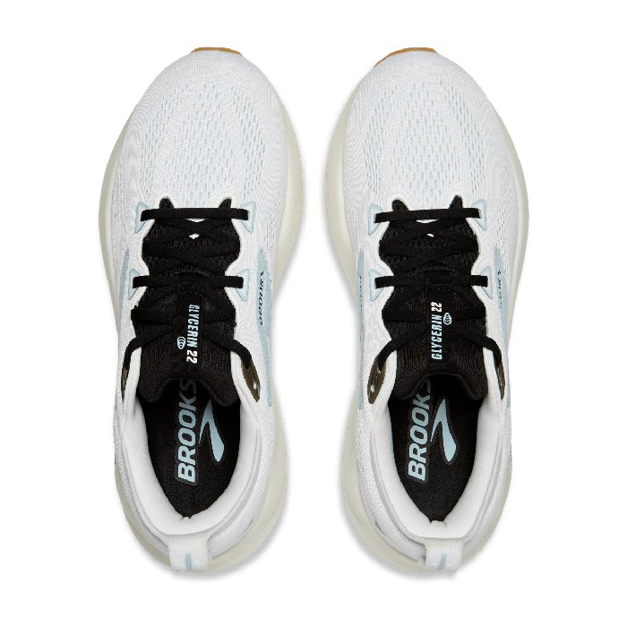 Brooks Glycerin 22 - Mens Running Shoes - Bright White/Sky/Black