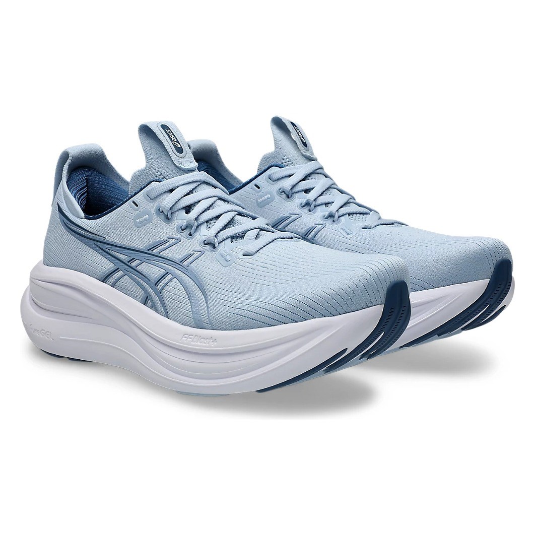 Asics Gel Nimbus 28 - Womens Running Shoes - Solid Air/Calm Indigo - image 6