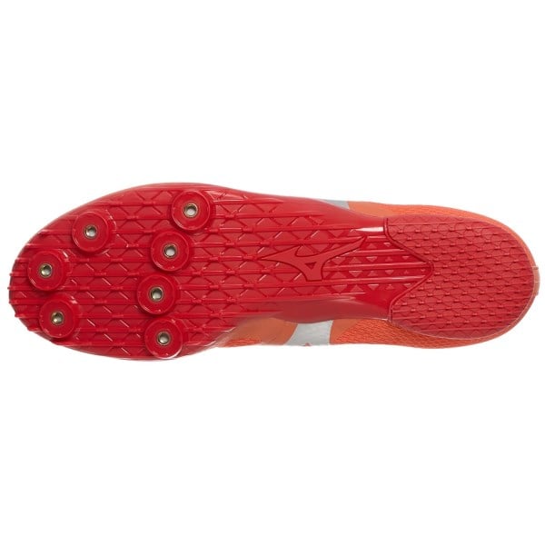 Mizuno X Sprint - Unisex Track Sprint Spikes - Nasturtium/Silver
