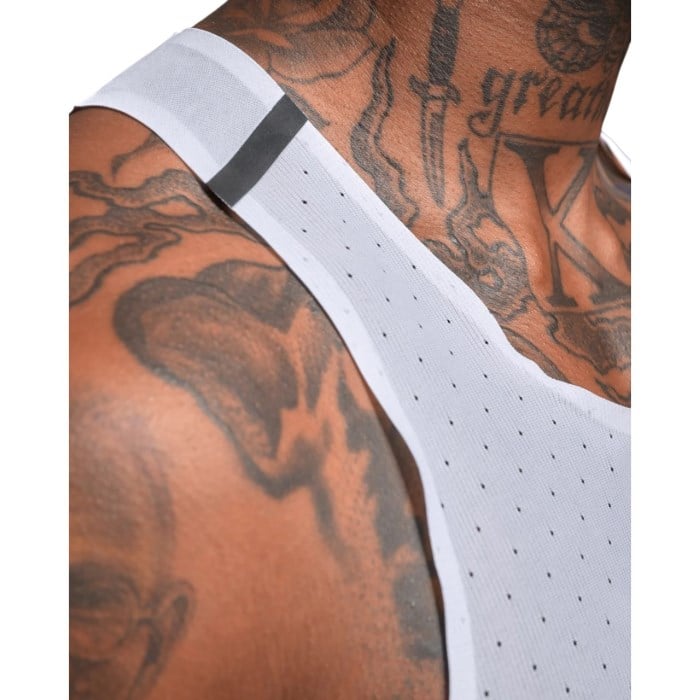 2XU Mens Light Speed React Running Singlet - Blue Gradient/Black Reflective