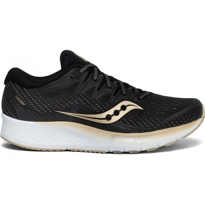 Saucony Ride ISO 2 - Womens Running Shoes - Black/Gold