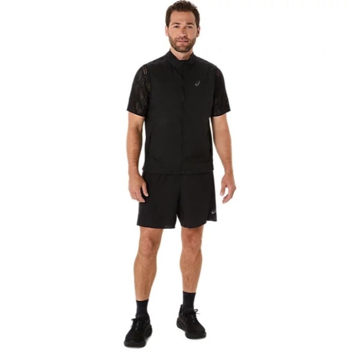 Asics Metarun Packable Gilet - Mens Running Vest - Performance Black