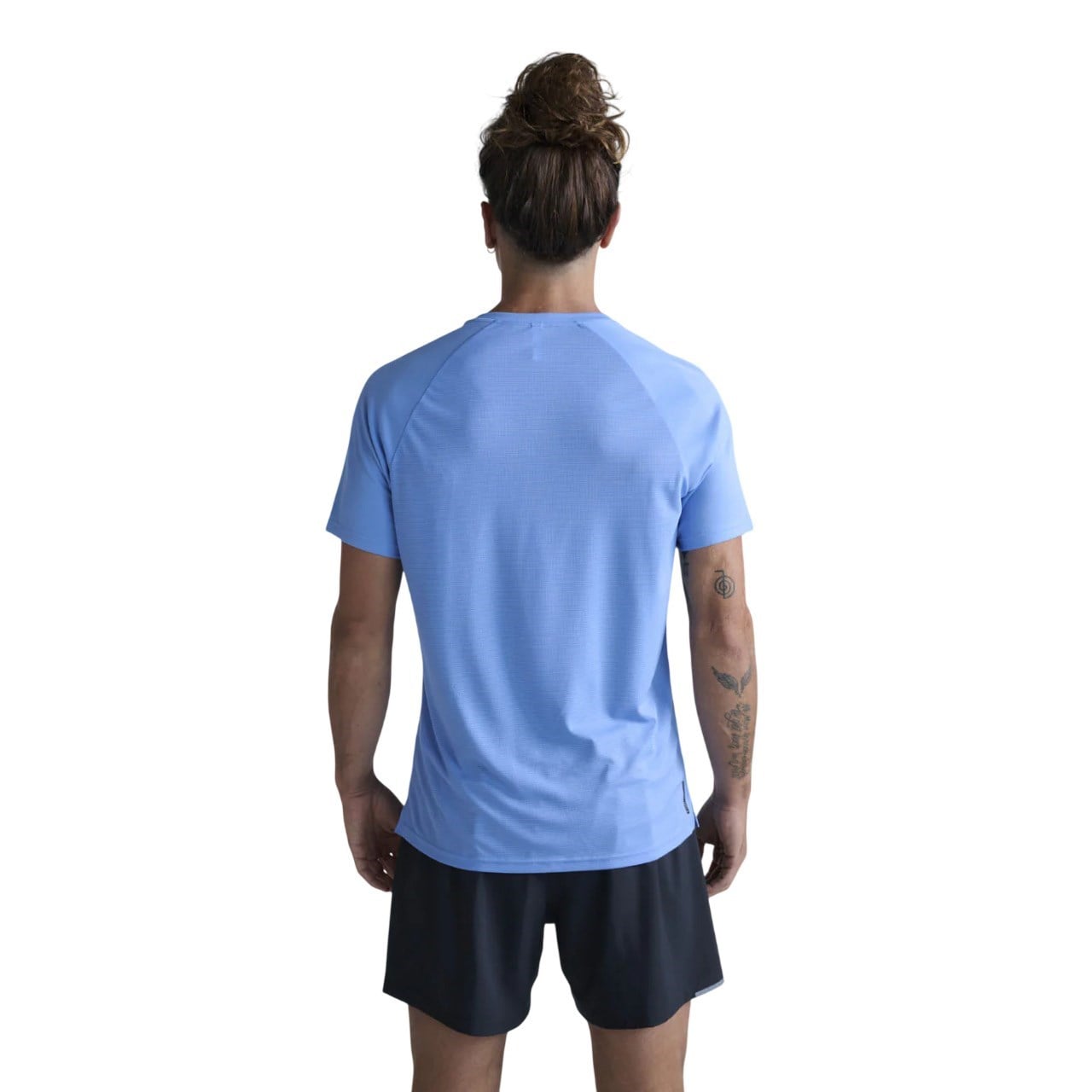 2XU Mens Aero Mesh T-Shirt - Silverlake Blue/Black Reflect