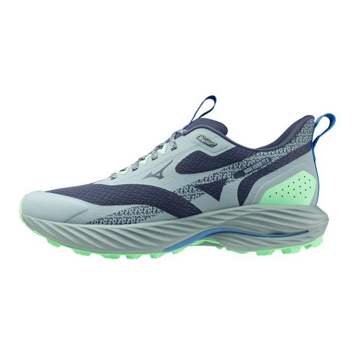 Mizuno Wave Rider TT 2 - Mens Trail Running Shoes - Vintage indigo/Ether/Neo Mint