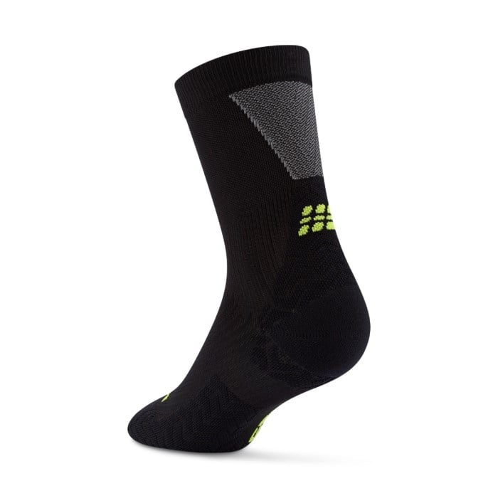 CEP Core Run Ultralight 4.0 Mid Cut Mens Socks - Black/Grey
