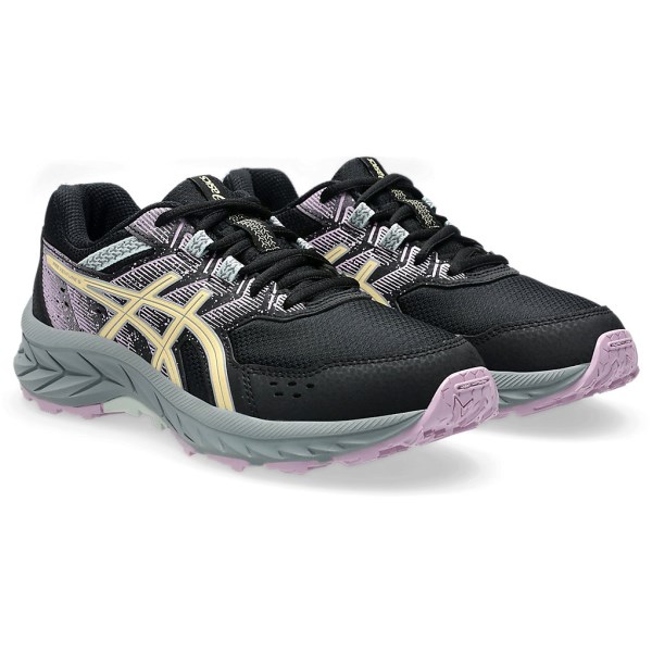 Asics Gel Venture 9 GS - Kids Trail Running Shoes - Black/Light Orange