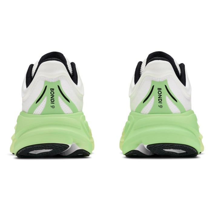 Hoka Bondi 9 - Womens Running Shoes - White/Tart/Apple - image 3