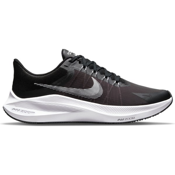 Nike Winflo 8 - Mens Running Shoes - Black/White/Dark Smoke Grey