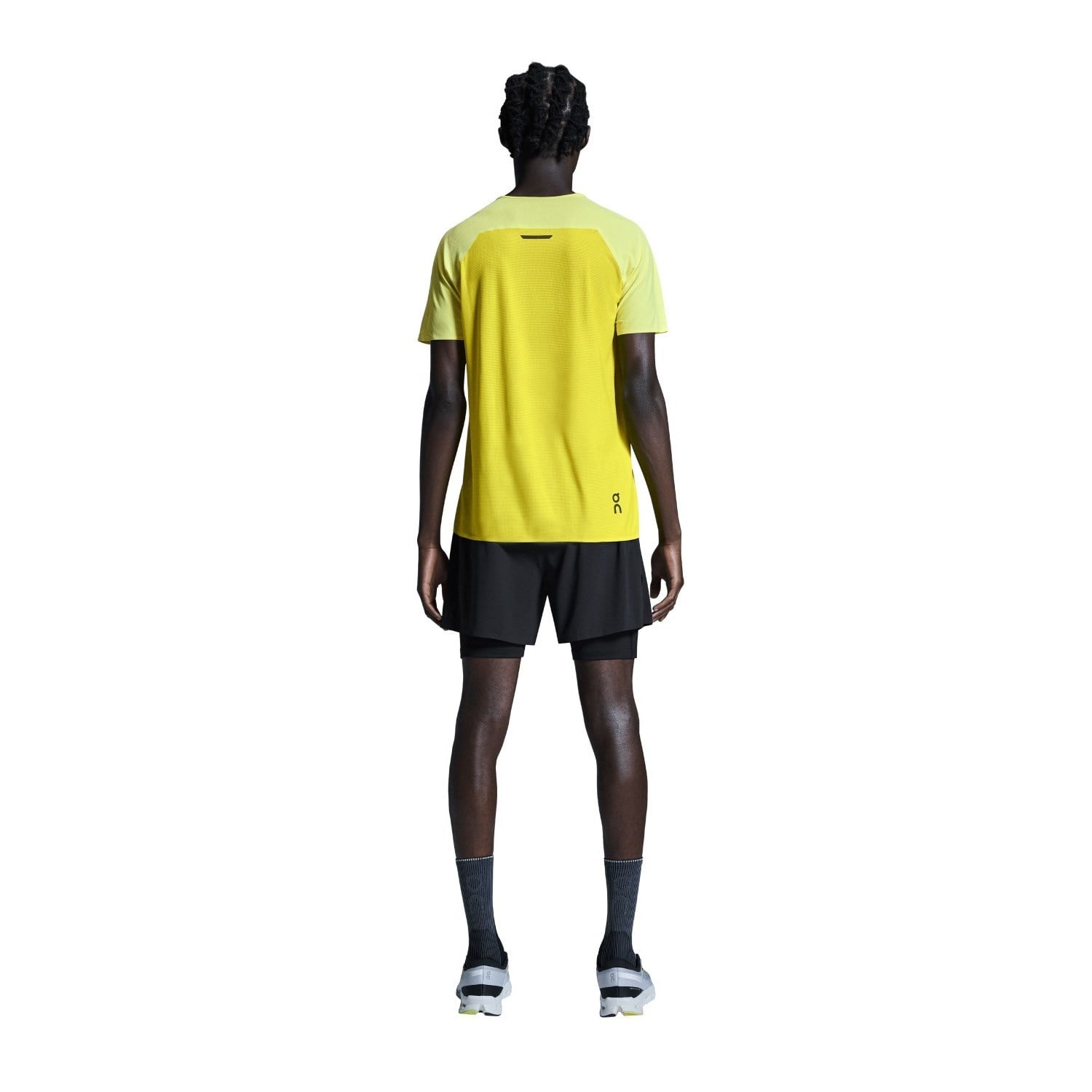 On Performance Mens 5 Inch 2-In-1 Running Shorts - Black