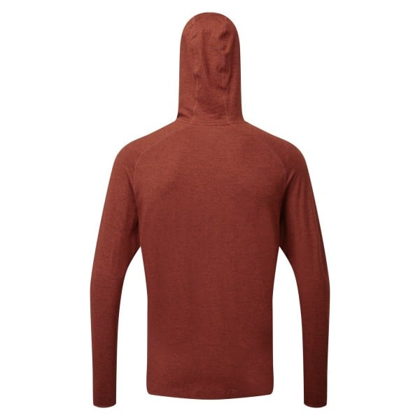 Ronhill Life Workout Mens Training Hoodie - Brick Marl/Charcoal