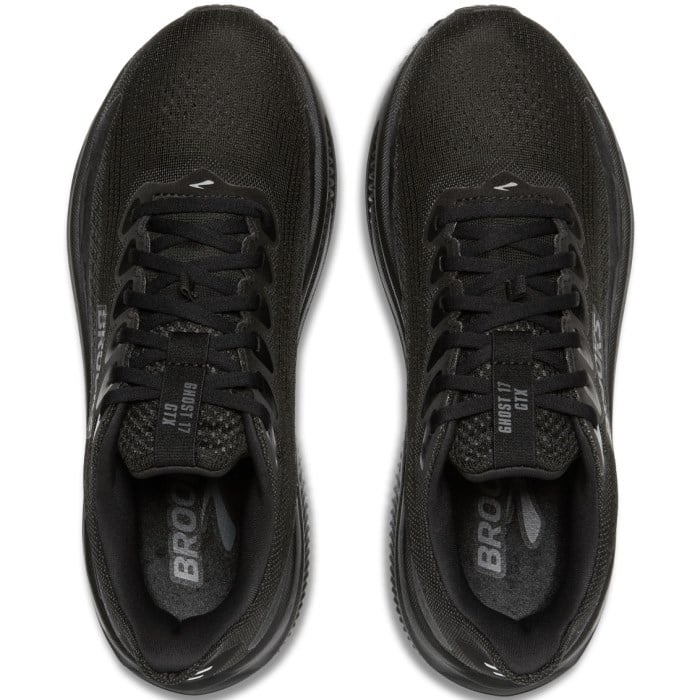 Brooks Ghost 17 GTX - Womens Waterproof Running Shoes - Black/Black/Black