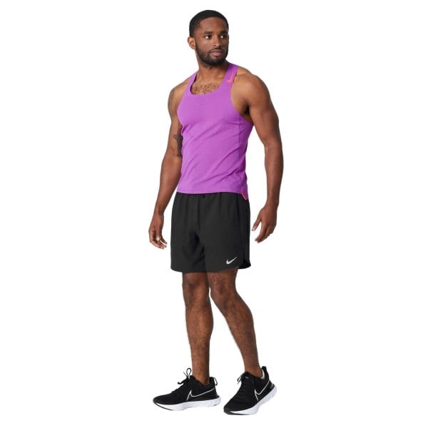 Nike Dri-Fit Stride Brief-Lined Mens Running Shorts - Black/Reflective Silver