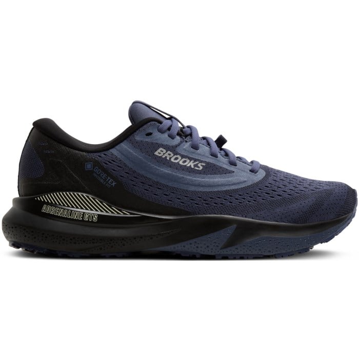 Brooks Adrenaline GTS 24 GTX - Mens Waterproof Running Shoes - Black/Night Shadow/Coco