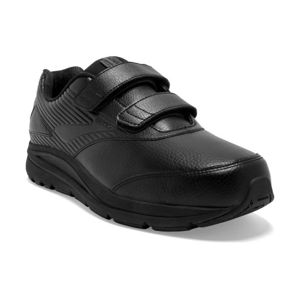 Brooks Addiction Walker 2 Leather Velcro - Mens Walking Shoes - Black