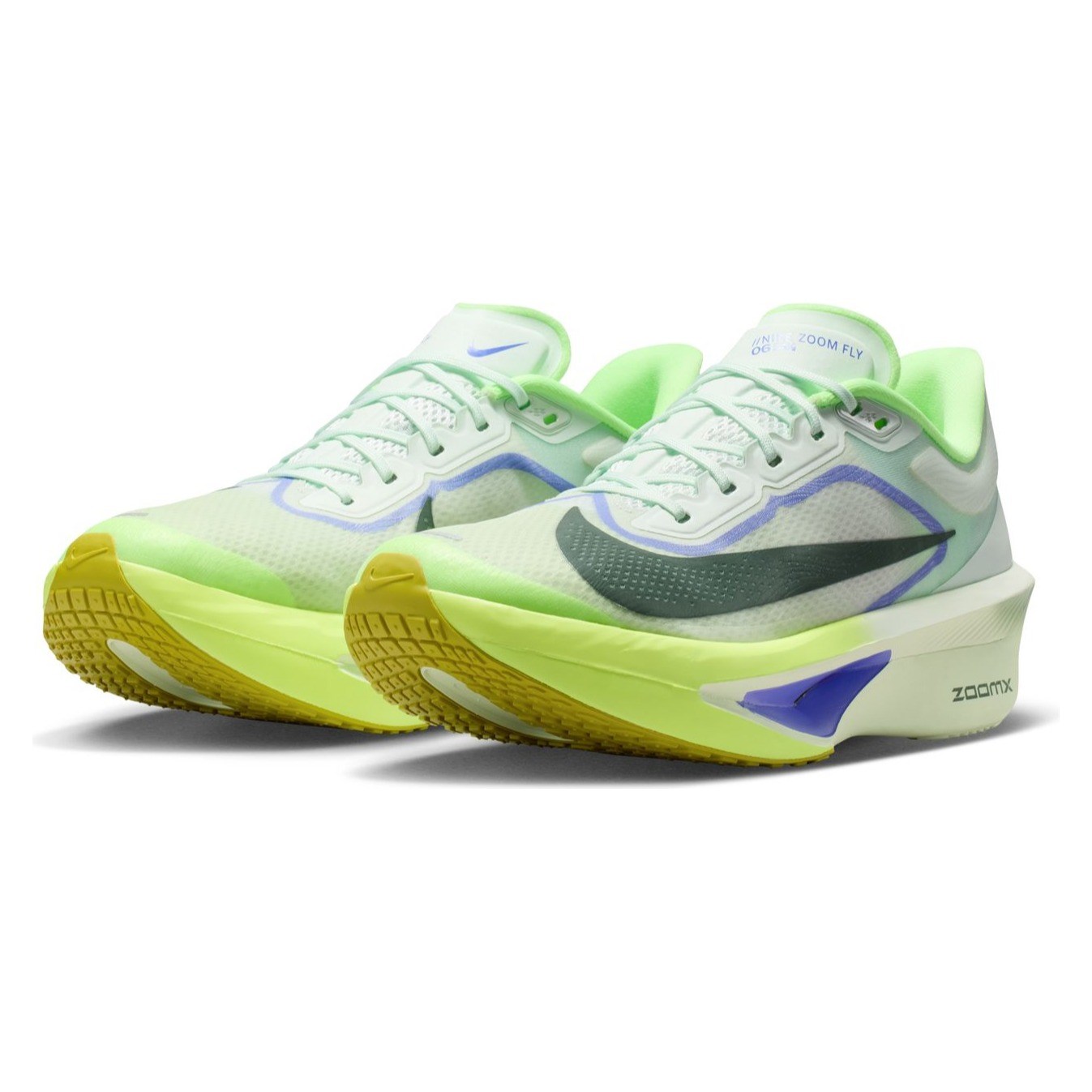 Nike Zoom Fly 6 - Mens Running Shoes - Barely Green/Black Spruce/Volt Ice