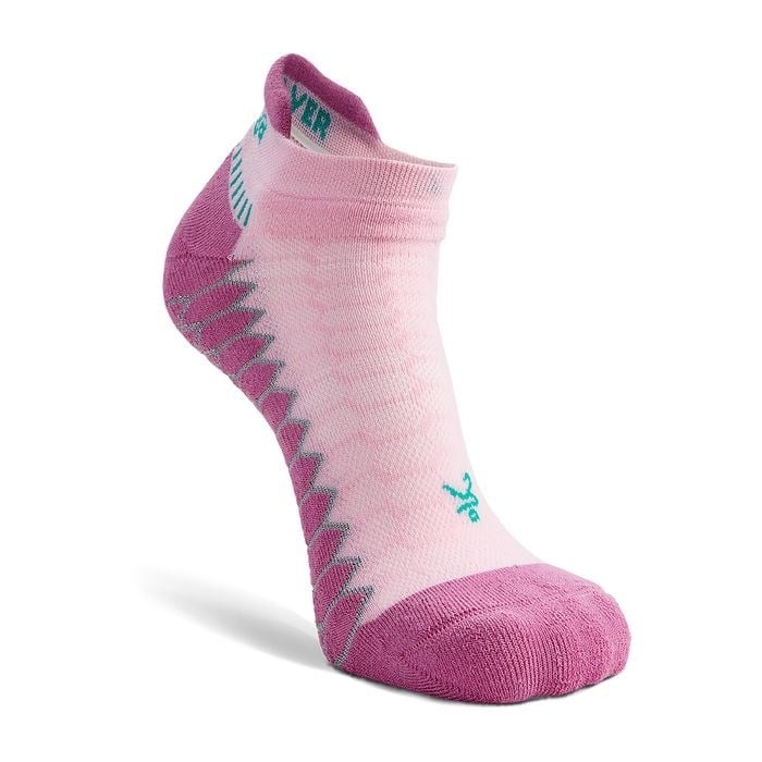 Balega Silver No Show Running Socks - Super Pink