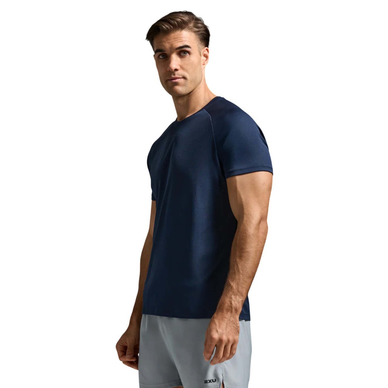 2XU Mens Aero Mesh T-Shirt - Midnight/Silver Reflective