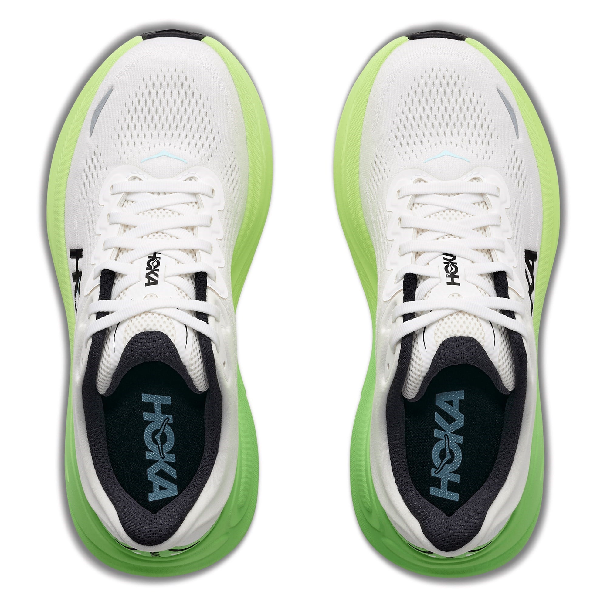 Hoka Bondi 9 - Womens Running Shoes - White/Tart/Apple - image 2
