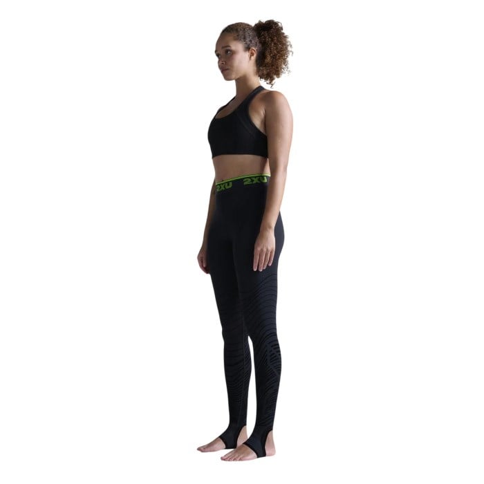 2XU Power Recovery Womens Compression Tights With Fir - Black/Nero - image 4
