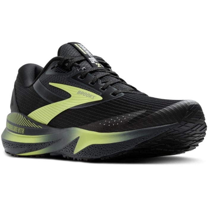 Brooks Adrenaline GTS 24 WTX - Mens Running Shoes - Black/New Yellow/Ebony