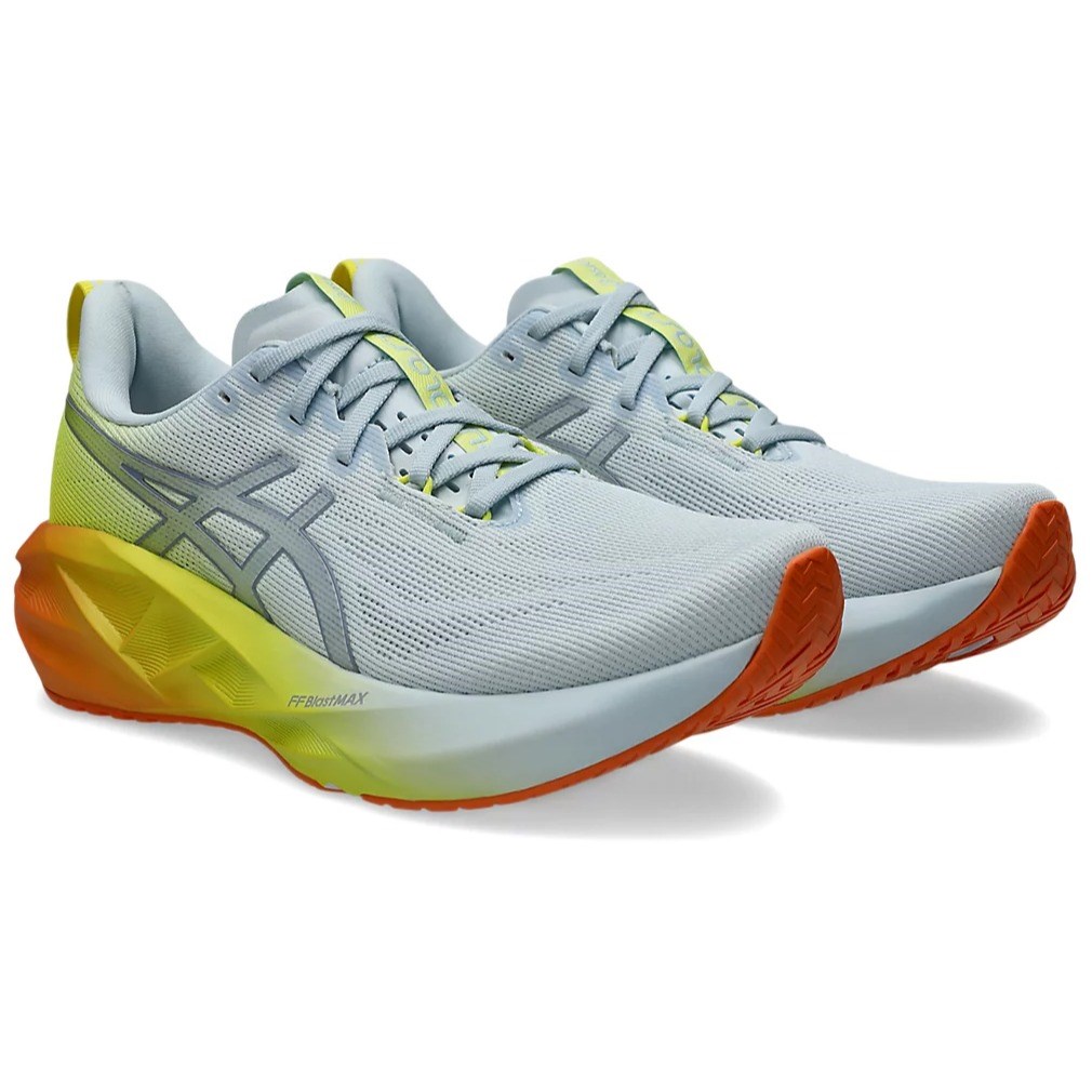 Asics Novablast 5 - Mens Running Shoes - Sky/Lemon Spark