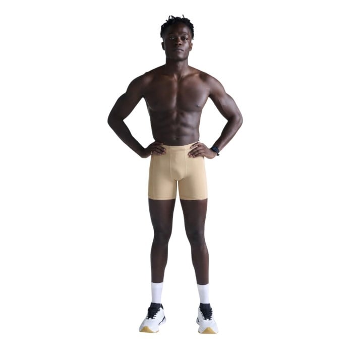 2XU Compression Mens Half Shorts - Beige/Beige