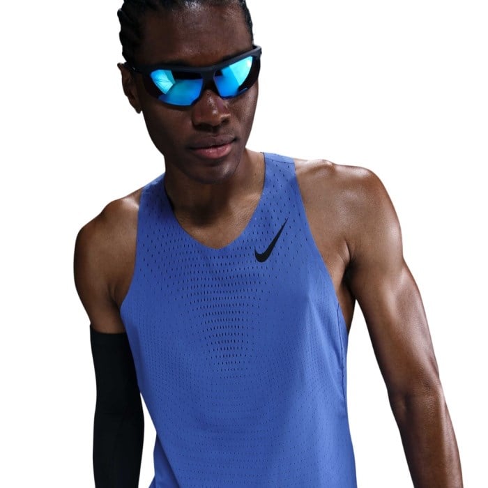 Nike Aeroswift Dri-Fit ADV Mens Running Singlet - Comet Blue/Black