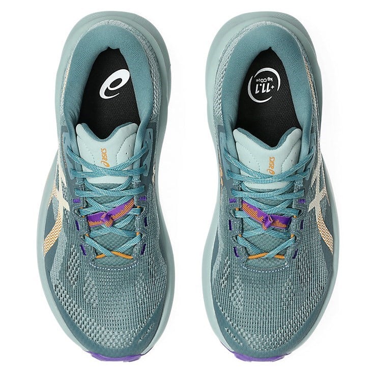 Asics Trabuco 14 - Womens Trail Running Shoes - Foggy Teal/Radiant Amethyst - image 4