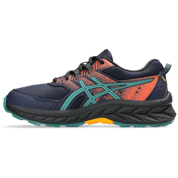 Asics Gel Venture 9 GS - Kids Trail Running Shoes - Midnight/Rainy Lake