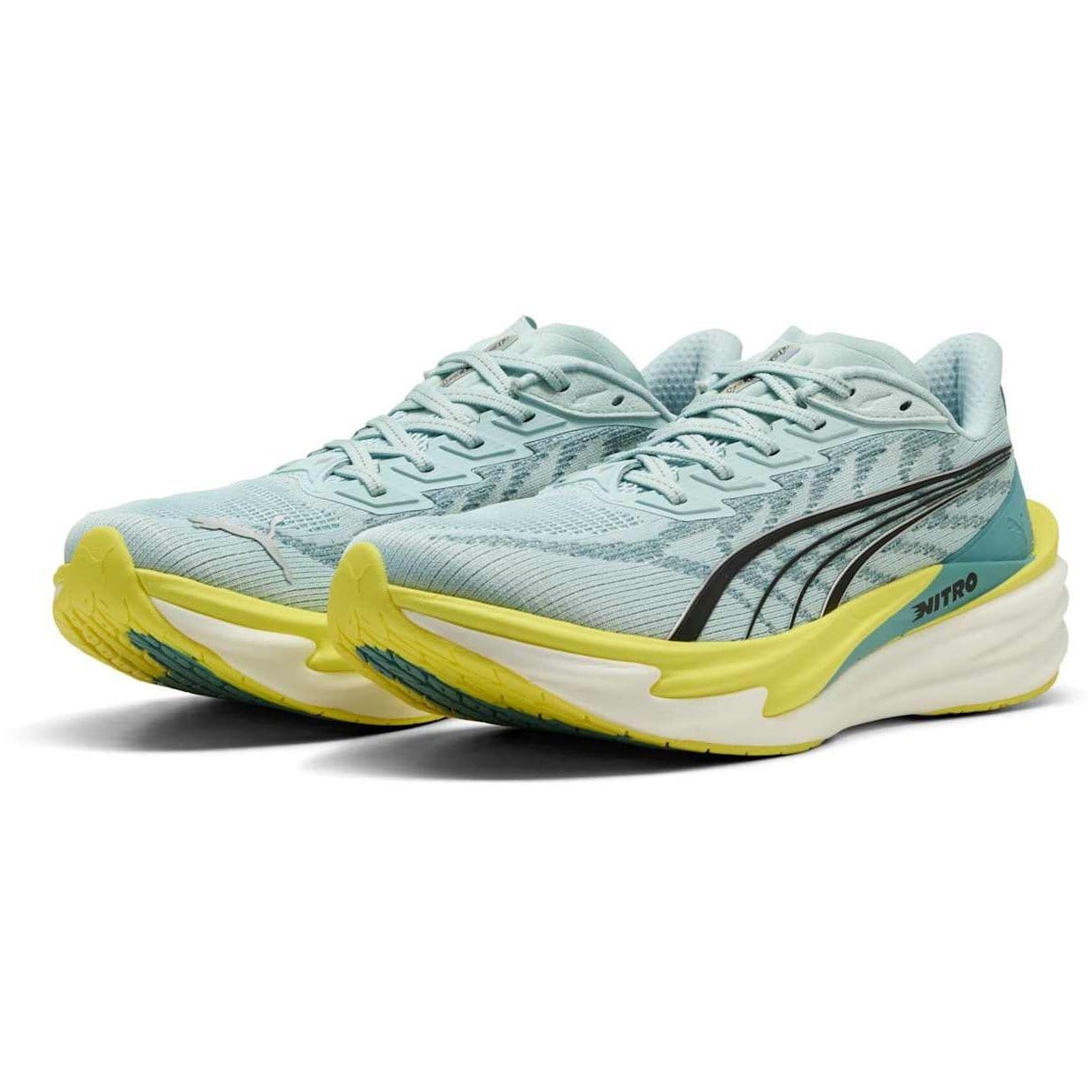 Puma Deviate Nitro 4 - Mens Running Shoes - Baltic Sea Blue/Fresh Water