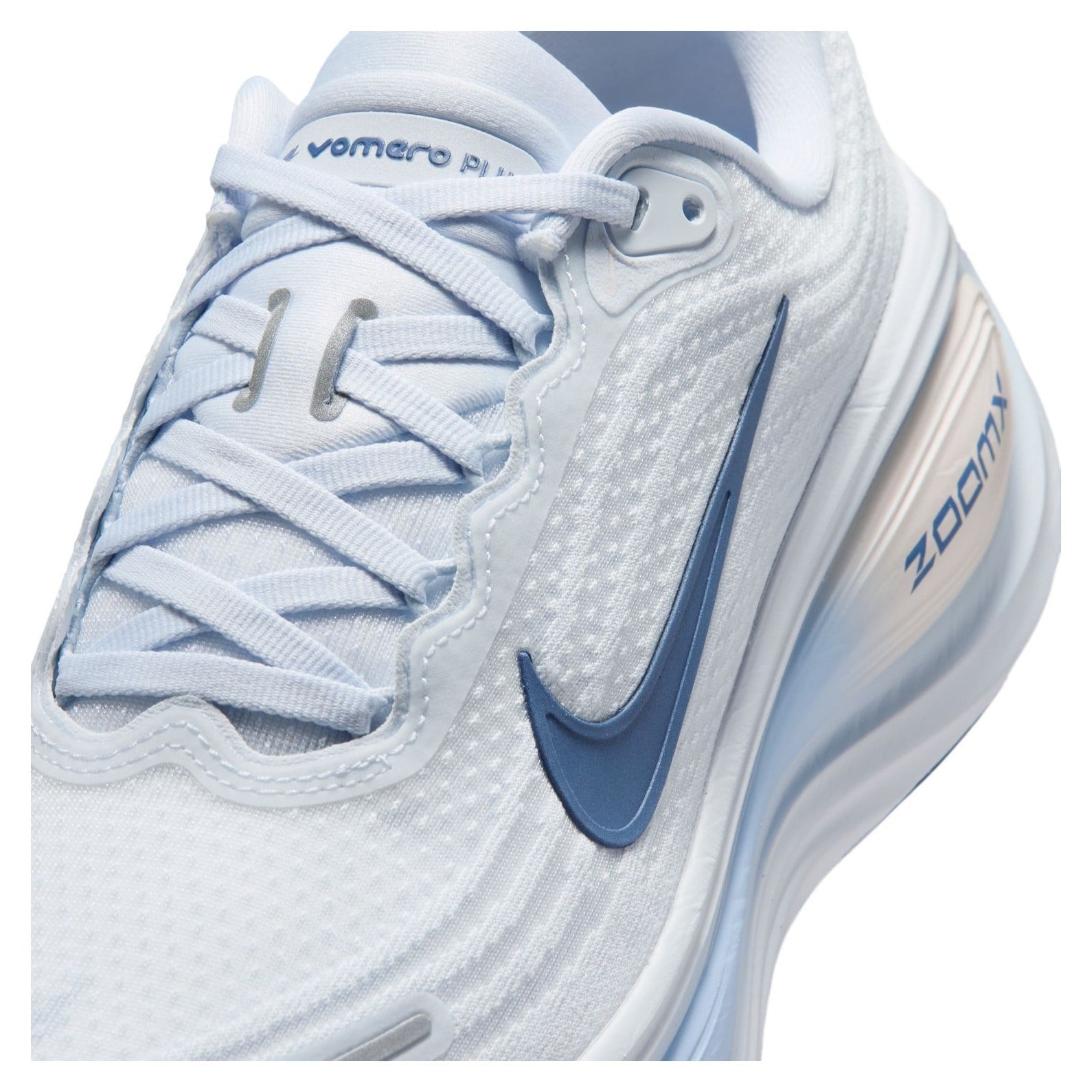 Nike Vomero Plus - Womens Running Shoes - White/Aluminium/Football Grey - image 8