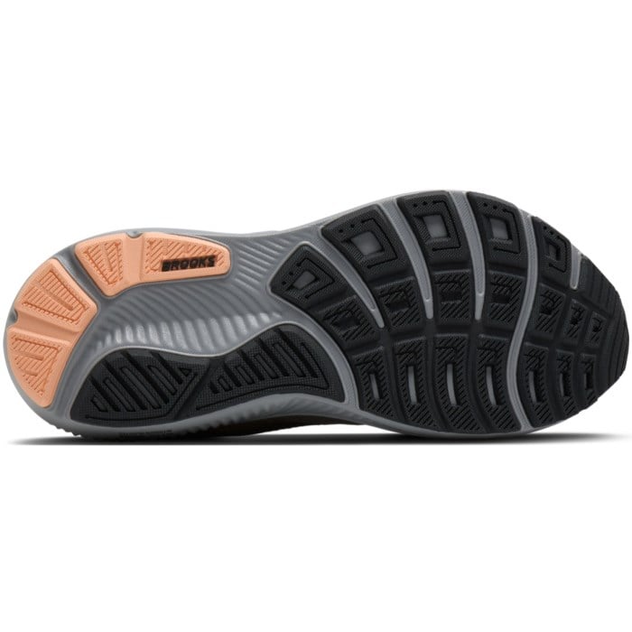 Brooks Ghost 17 - Womens Running Shoes - Alloy/Blackened Pearl/Peach