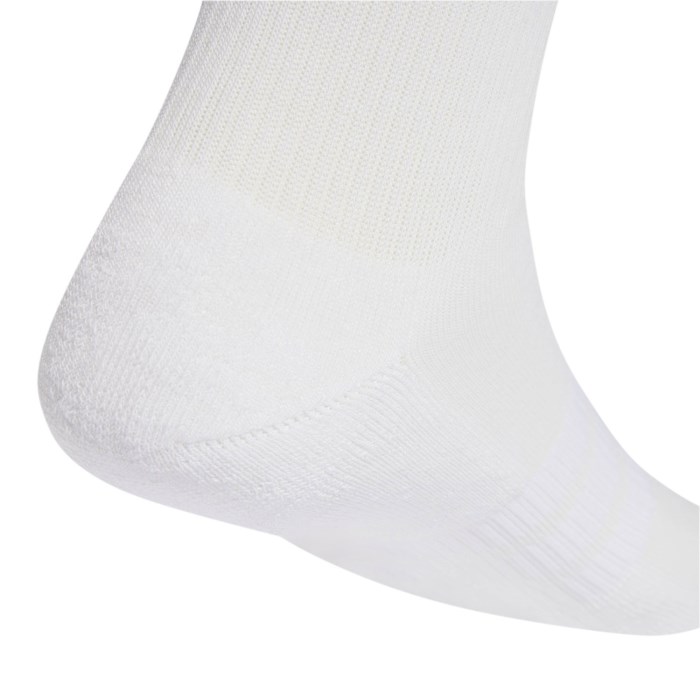 adidas Cushioned Sportswear Unisex Crew Socks - 3 Pack - White/White/Black - image 4