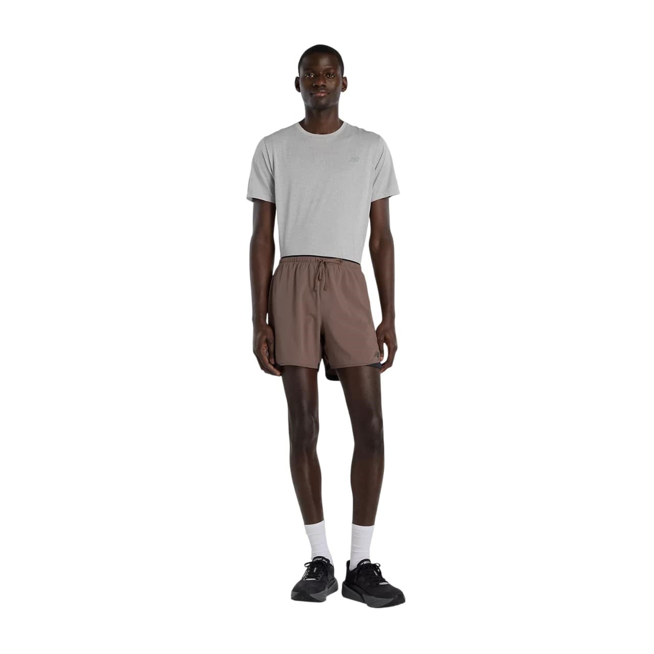 New Balance RC Essential 5 Inch Mens Shorts - Cortado/Slate Grey