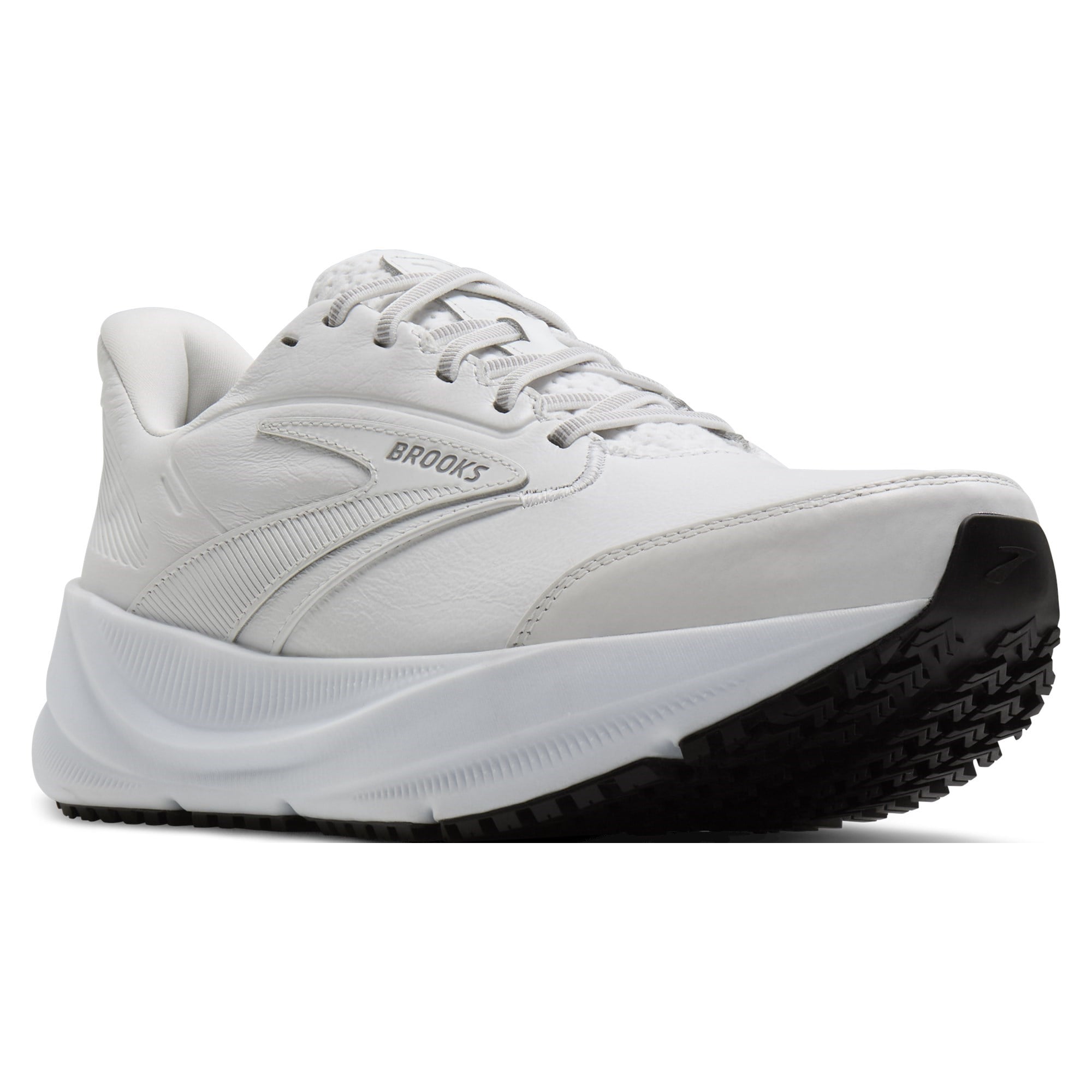 Brooks Ghost Max 4 Slip Resistant - Mens Walking Shoes - White/White - image 2