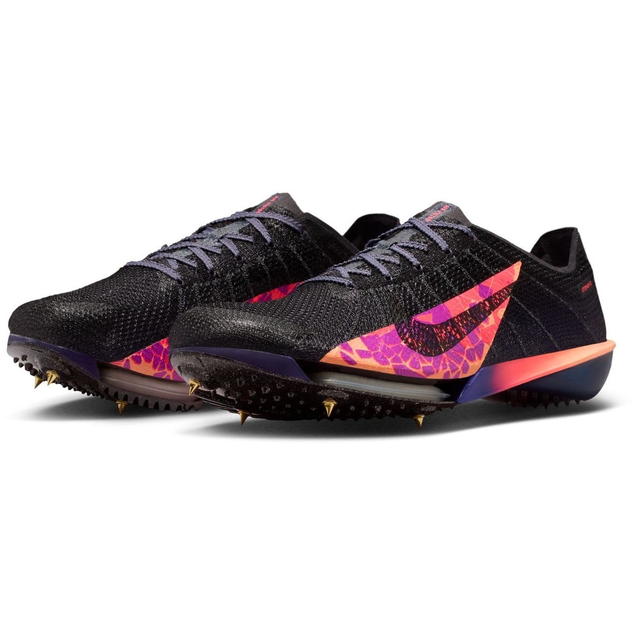 Nike Victory 2 GLAM - Unisex Mid Distance Track Spikes - Light Carbon/Black/Flash Crimson