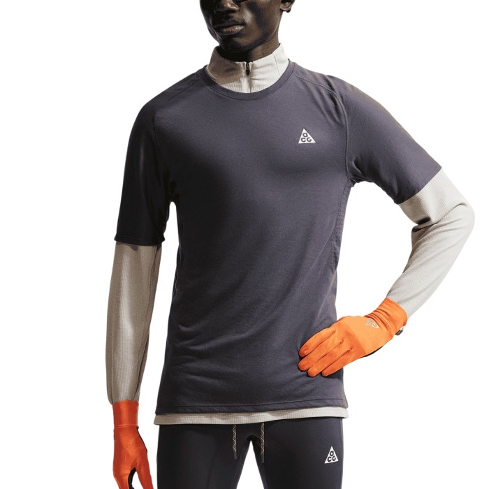 Nike ACG Dri-Fit ADV Solar Chase Mens Trail Running T-Shirt - Gridiron/Gridiron/Summit White